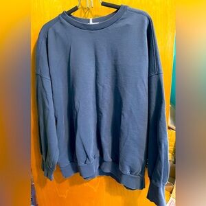 Ana & Zac navy crew neck sweatshirt